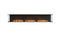 Ecosmart Fire Flex 122BY Bay Fireplace Insert - Black Finish / Stainless Steel Burner - ESF.FX.122BY